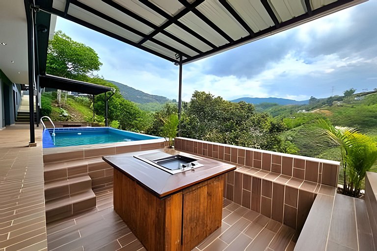 Cabaña 1 Villa Esmeralda Colibrí House en Guatapé